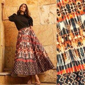 Anthropologie Kaleidoscope Bhanuni by Jyoti Maxi Skirt Size XXS NWT Bohemian